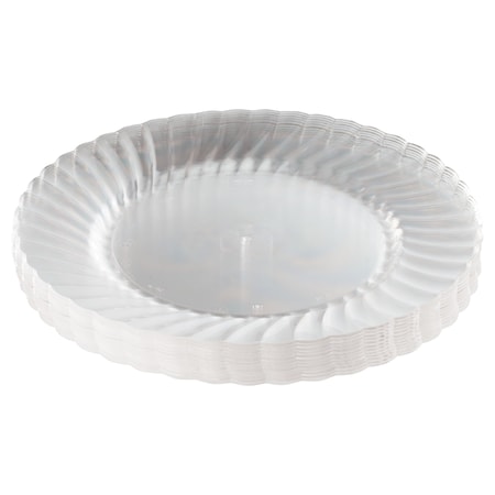 Wna Classicware Plastic Plates, 9" Diameter, Clear, PK12 RSCW91512PK
